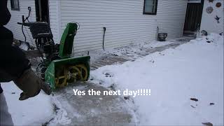 Sold This Snow Blower.  This is the Functional Test