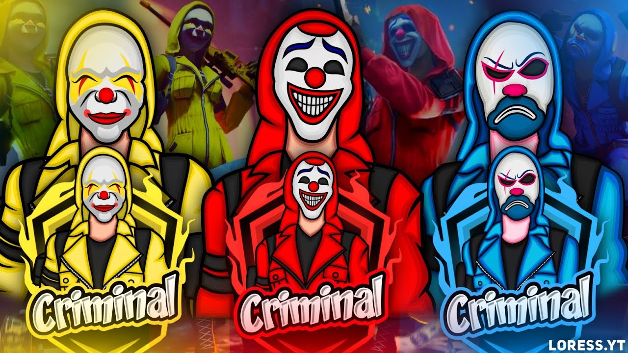 Free Fire Criminal Logo Pack | Free Fire Mascot Logo | تحميل لوغوهات الكرمنال