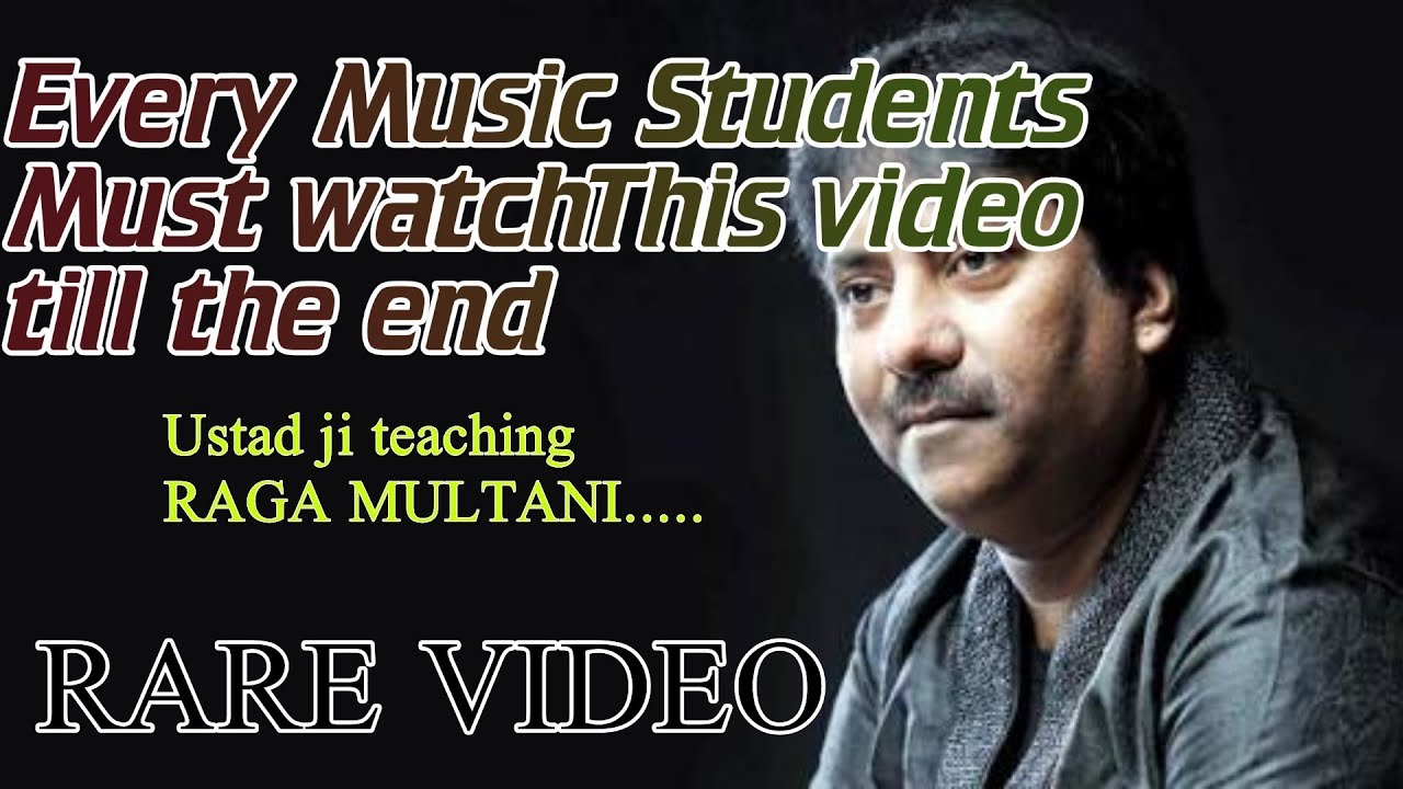 Ustad Rashid Khan teaching | Rag Multani to his disciples | Raag multani tutorial | SOUBIRI