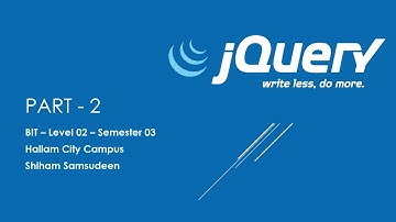 BIT - UCSC - JQuery - Part 2/2 (WAD 2)