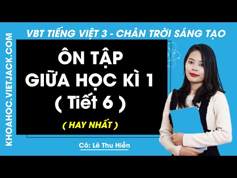 Video Vở bài tập Tiếng Việt lớp 3 - Ôn tập giữa học kì 1... - youtube
