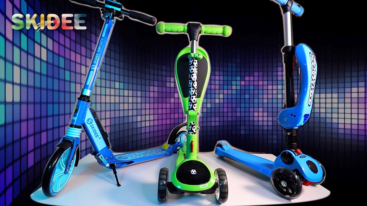 SKIDEE Scooters Y100, Y200 and the X3M City Scooter !