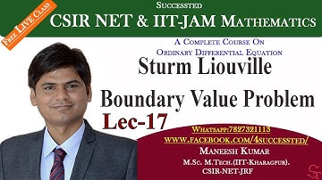 #17 | sturm liouville boundary value problem | SLP BVP | Boundary Value Problem | csir net maths
