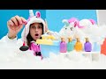 Banyo yapma oyunu. Küçük Unicorn ile evcilik videolar. Ayşe evde temizlik ve yemek yapıyor