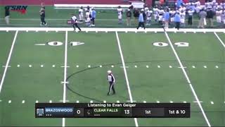 Every scoring play from Clear Falls 44-0 victory over Brazoswood in the season finale