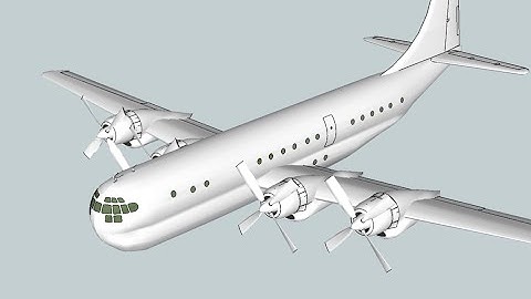 Building a Boeing 377 Stratocruiser airliner model using the Google Sketchup 8