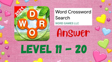 Word Crossword Search - Level 11-20 | TUTORIAL | ANSWER #wordcrosswordsearch #tutorial #answer