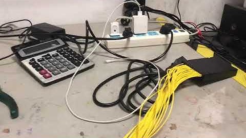 test of 2x32 PLC fiber optic splitter #plcsplitter #ponsplitter #fiberoptics #fibernetworking