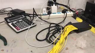 test of 2x32 PLC fiber optic splitter #plcsplitter #ponsplitter #fiberoptics #fibernetworking