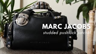 MARC JACOBS STUDDED PUSHLOCK MINI SATCHEL ♥︎ details + what fits Information