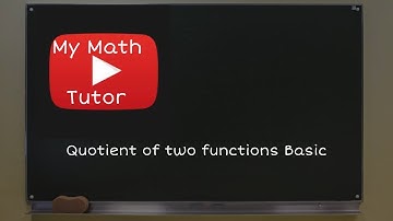 ALEKS | Quotient of two functions: Basic
