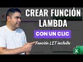 Crear una Función personalizada con LAMBDA con UN SOLO CLIC en Excel