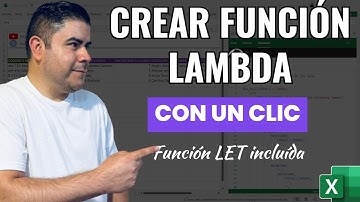 Crear una Función personalizada con LAMBDA con UN SOLO CLIC en Excel