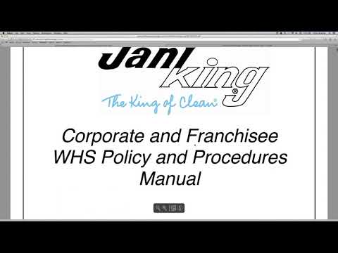 Jani King Safety Manager Franchisee Tutorial Video  JAN 2020