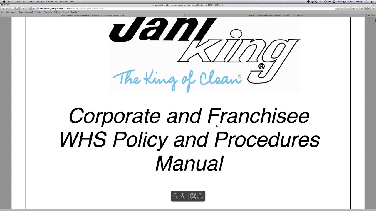 Jani King Safety Manager Franchisee Tutorial Video JAN 2020 YouTube