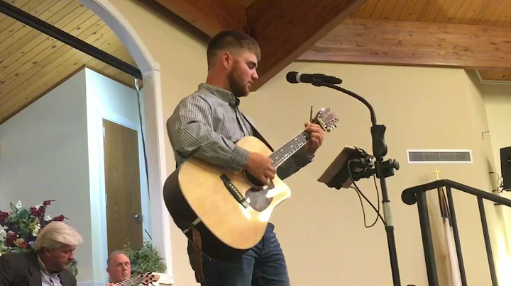 Gabe Whittenburg singing at Camp Meeting on the Mo...