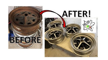 Restoring a 1978 MG. Part 2 - Restoring the wheels. #MG #MGB #Restore
