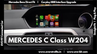 EVO Retrofits: Mercedes Benz C Class W204 (2013+) Apple Carplay Android Auto USB Reverse Camera BT