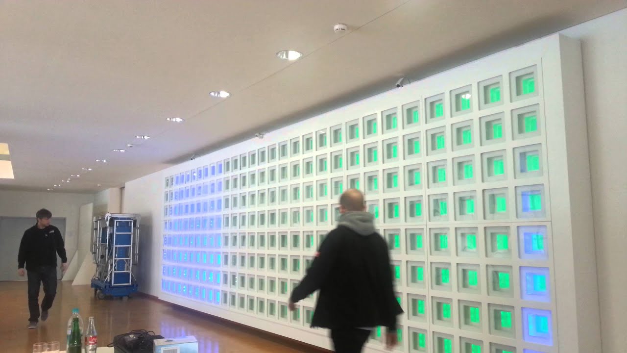 Inbetriebnahme/Test Lichtkunstinstallation Siteco, Traunreut