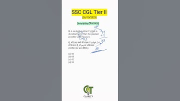 Divisibility (विभाज्यता) SSC CGL Tier II 2023 PYQ solved