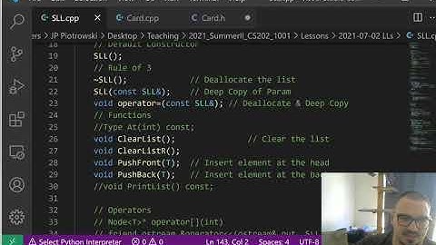 CS 202 - SII - 1001 - Linked Lists ptIII