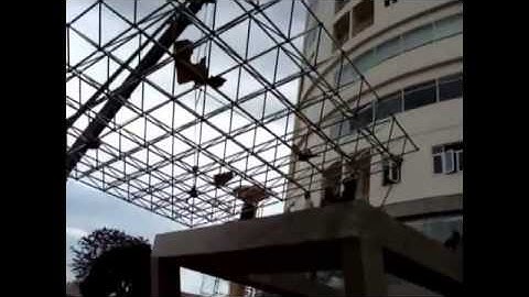 Giàn không gian,giàn không gian thép,giàn không gian inox,dàn không gian inox