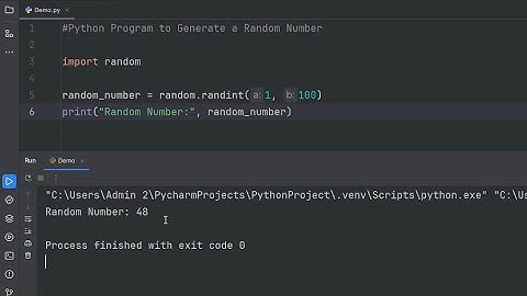 Python Program to Generate Random Number | Python Program | Python Tutorial | Python