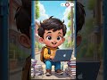 Baby Using a laptop At school gate! #TrendingShorts #BabyLife #FunnyShorts