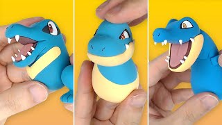 Pokémon Figures Making  Totodile line!!(Croconaw, Feraligatr) | Clay Art
