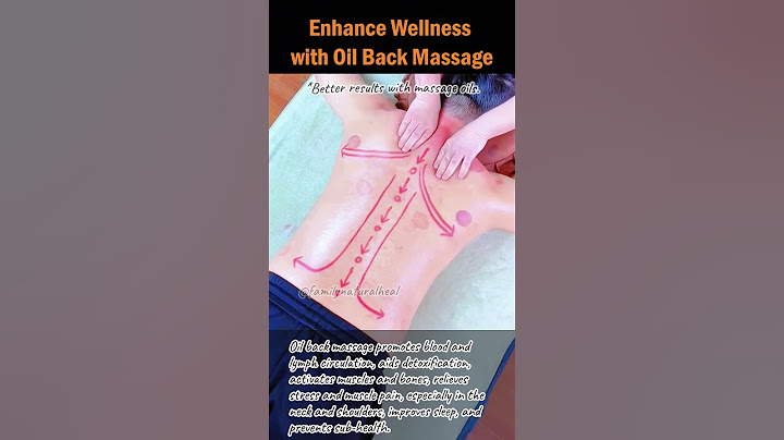 Enhance Wellness with Oil Back Massage #backmassage #stressrelief #musclepainrelief #neckpainrelief