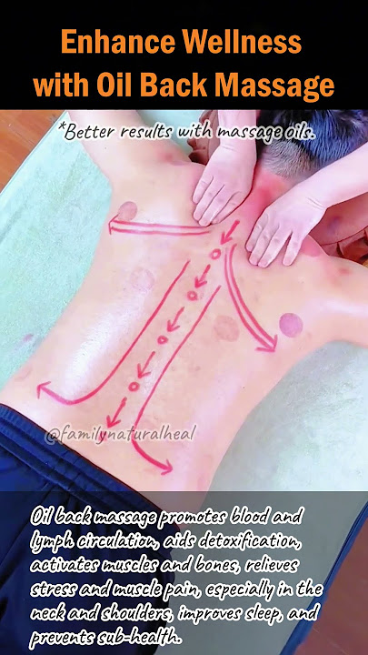 Enhance Wellness with Oil Back Massage #backmassage #stressrelief #musclepainrelief #neckpainrelief