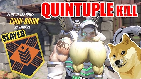 Overwatch Torbjörn my first quintuple kill