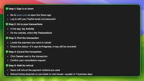 How to Cancel a Xoom Transaction