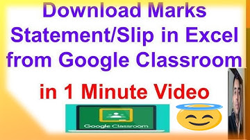 How to Download Marks / Grades from Google Classroom| in Excel / CSV | #shorts