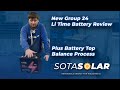 Li time group 24 lifepo4  battery review  plus top balance process