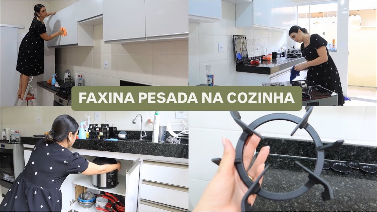 FAXINA COMPLETA NA COZINHA| LIMPEI CADA CANTINHO | FIQUEI ATÉ NOITE NA LIMPEZA | LAÍS VELOSO