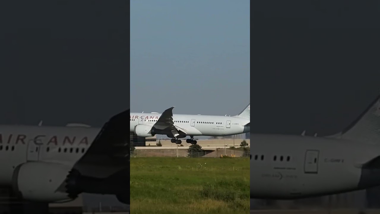 AC 787 Dreamliner Butter Landing on Rwy06R Toronto 