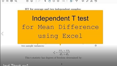 Independent Samples T-test Example 1