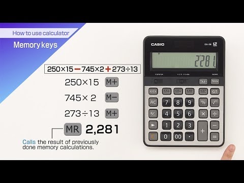 CASIO【How to use calculator Memory keys】