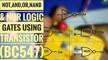 Logic gates circuit using transistor (BC547) | Basic logic gate #logicgates #electronics #electrical