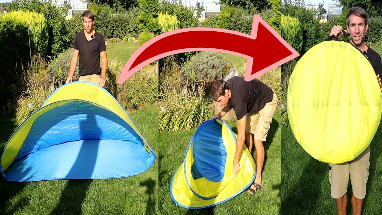 Wurfzelt abbauen & zusammenlegen | So geht’s schnell & einfach!
