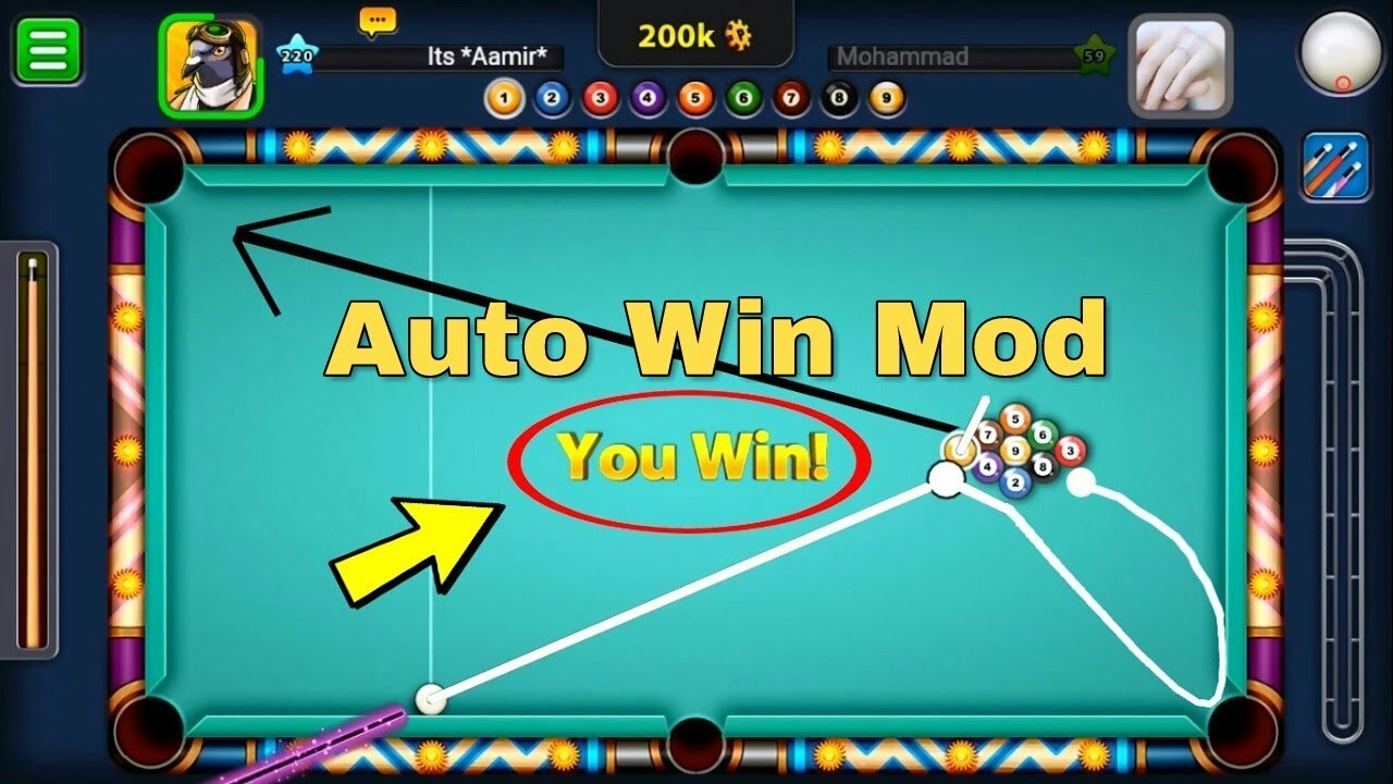 8 Ball Pool Mod 2017 - Autowin Android 100% work!!