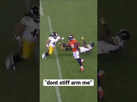 Troy Polamalu “dont stiff arm me”😤 #shorts