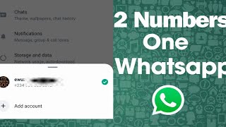 How To Use 2 Numbers In 1 WhatsApp App #whatsapp #whatsappstatus by OnlinTech Bosslady 141 views 6 months ago 3 minutes, 49 seconds