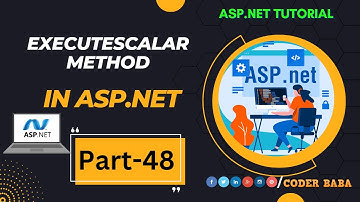 48 ASP.NET Course | Using ExecuteScalar Method in ASP.NET Retrieve Single Results Effortlessly