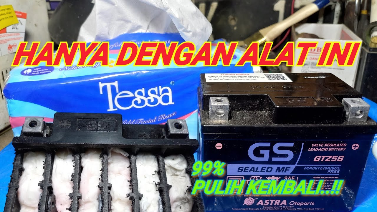 Cara mengatasi aki kering lemah/drop #ada chanel
