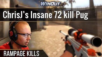 chrisJ INSANE 72 frags in ESEA Pug!