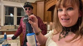 ⚙️🍸✍️ Gearing up to DRAW!! Sean and Karen Campell Present: Steampunk Winter Cocktail ⚙️🍸✍️