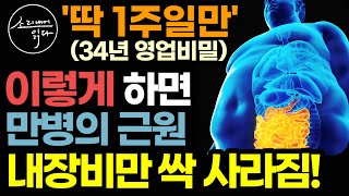 "뱃가죽이 등에 달라붙죠" 뱃살, 내장지방 빼기 최고 권위자, 업계 전설의 34년 영업비밀! (이왕림 박사) / 딱 1주일만 이렇게 하세요! 만병의 근원 내장비만 싹 사라집니다!