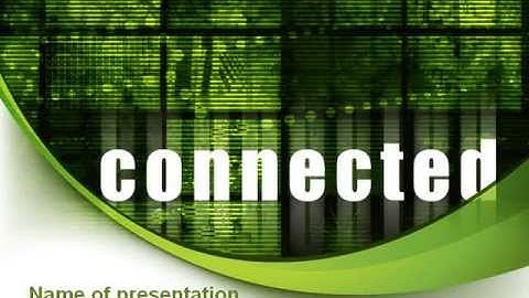 Connected World PowerPoint Template by PoweredTemplate.com